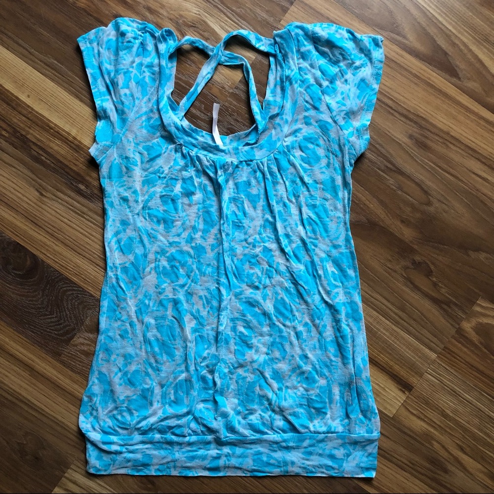 Womens blue lace top, Rue21 size M